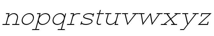 RanteContact-LightItalic Font LOWERCASE