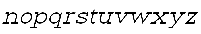 RanteContact-MediumItalic Font LOWERCASE