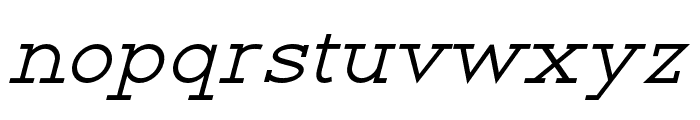 RanteContact-SemiBoldItalic Font LOWERCASE