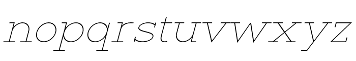 RanteContact-ThinItalic Font LOWERCASE