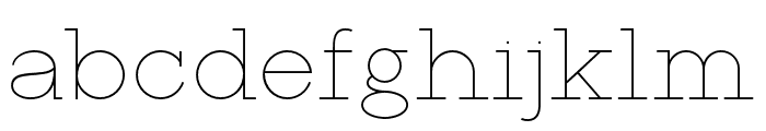 RanteContact-Thin Font LOWERCASE