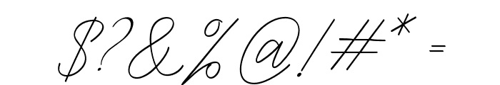 RanuellaSlant-Italic Font OTHER CHARS