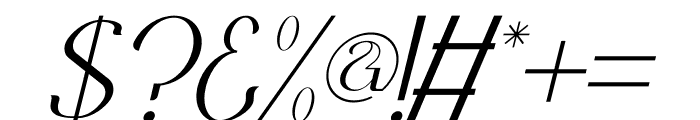 Ranwon Italic Font OTHER CHARS