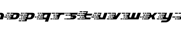 Rapido Racers Eight Font LOWERCASE