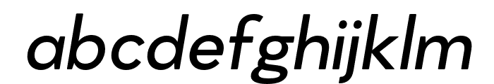 Rapor-RegularItalic Font LOWERCASE