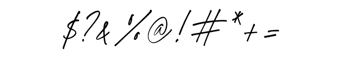 Rarttake_Signature Font OTHER CHARS