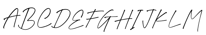 Rarttake_Signature Font UPPERCASE