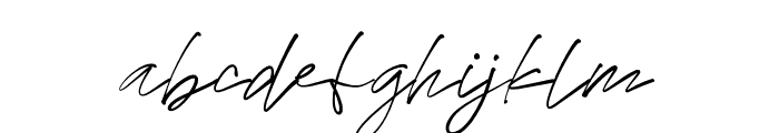 Rarttake_Signature Font LOWERCASE