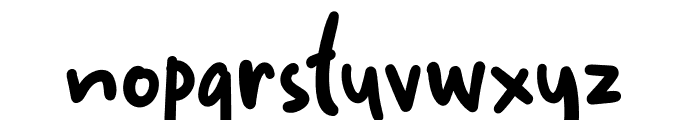 Rasa Nyaman Font LOWERCASE