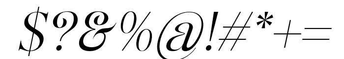 Rashela-Italic Font OTHER CHARS