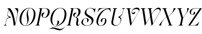 Rashela-Italic Font UPPERCASE