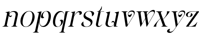 Rashela-Italic Font LOWERCASE