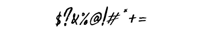 Rashford Italic Font OTHER CHARS