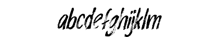 Rashford Italic Font LOWERCASE