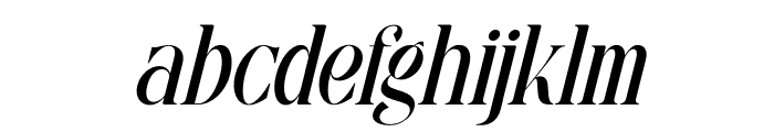 Rasmien Italic Font LOWERCASE