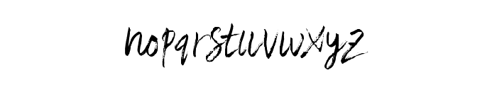 RasterBrush Font LOWERCASE