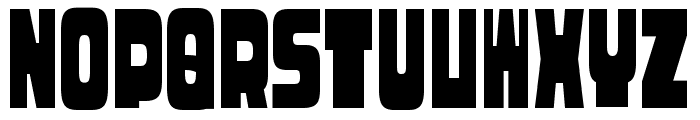 Rasterquan Condensed Bold Font LOWERCASE