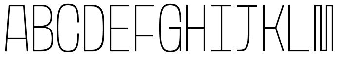 Rasterquan Condensed Thin Font LOWERCASE