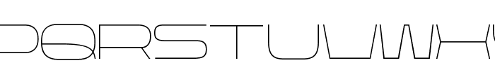 Rasterquan Semi Expanded Thin Font LOWERCASE