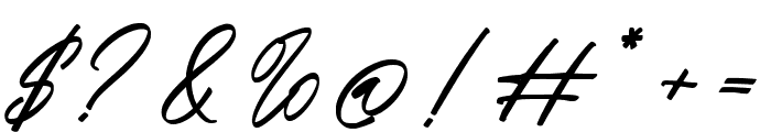 Rastin Signatures font Font OTHER CHARS