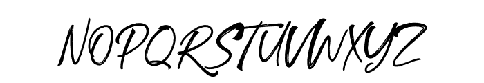 RasttimelBrush Font UPPERCASE