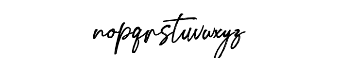 RasttimelBrush Font LOWERCASE