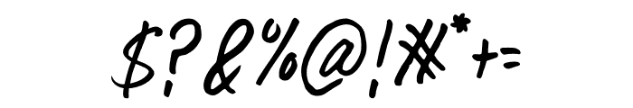 Rastury Signature Font OTHER CHARS