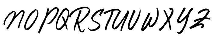 Rastury Signature Font UPPERCASE