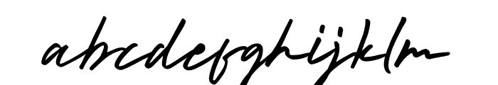 Rastury Signature Font LOWERCASE