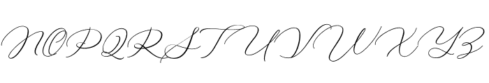 RastyaSignature Font UPPERCASE