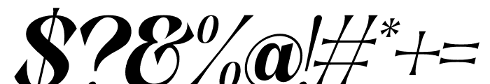 Ratinura Italic Font OTHER CHARS