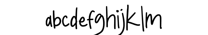 RatresyHandwritten-Regular Font LOWERCASE