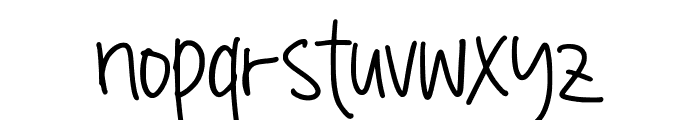 RatresyHandwritten-Regular Font LOWERCASE