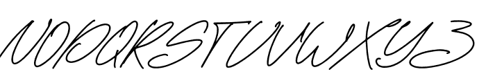 RattiniSignature Font UPPERCASE