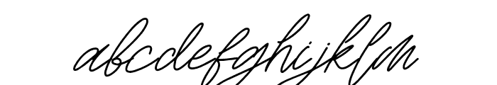 RattiniSignature Font LOWERCASE