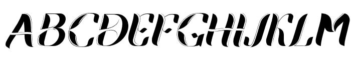 RaugiFont-Italic Font UPPERCASE