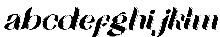 RaugiFont-Italic Font LOWERCASE