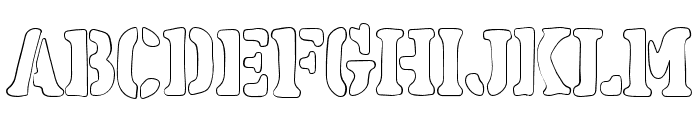 Ravager-Serif 2 Outline Font UPPERCASE