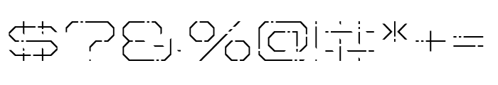 Ravelion Line Font OTHER CHARS