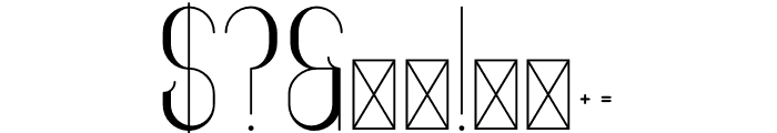 Ravenside ThinBold Font OTHER CHARS