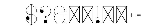 Ravenside Tlight Font OTHER CHARS