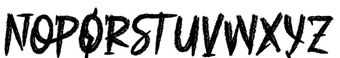 Rawra Brush Font UPPERCASE
