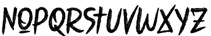 Rawra Brush Font LOWERCASE