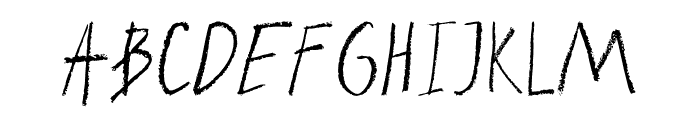 Rawrote-Regular Font UPPERCASE