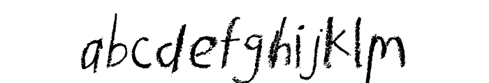 Rawrote-Regular Font LOWERCASE