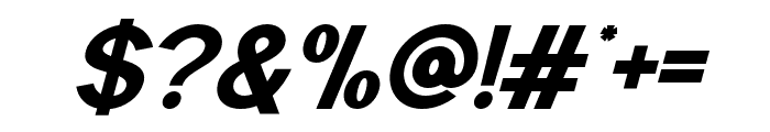 Raxogen Black Italic Font OTHER CHARS