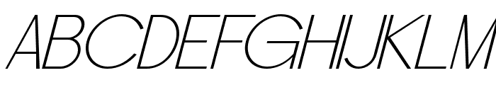Raxogen Light Italic Font UPPERCASE