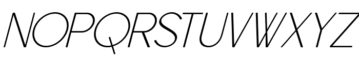 Raxogen Light Italic Font UPPERCASE