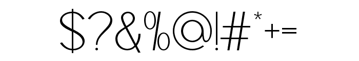 Raxogen Light Font OTHER CHARS