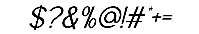 Raxogen Regular Italic Font OTHER CHARS